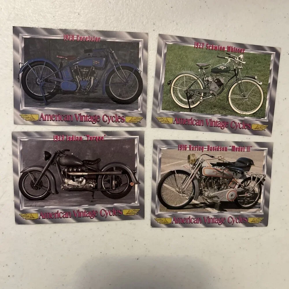 196 American Vintage Cycles Trading Cards Pack Lot Sealed 1992 Motorcycles